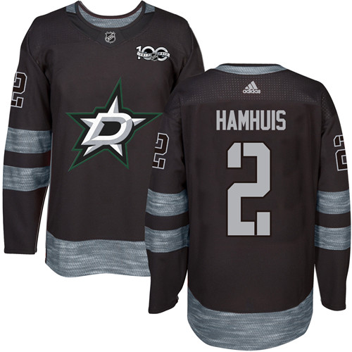 Adidas Stars #2 Dan Hamhuis Black 1917-100th Anniversary Stitched NHL Jersey